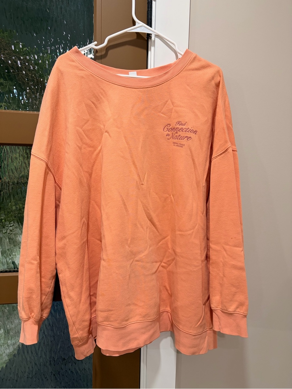 Old Navy Coral Crewneck Pullover Sweatshirt
